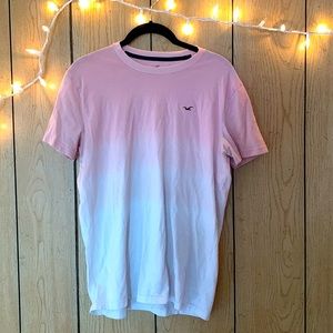 Pink White Ombré Hollister T-Shirt